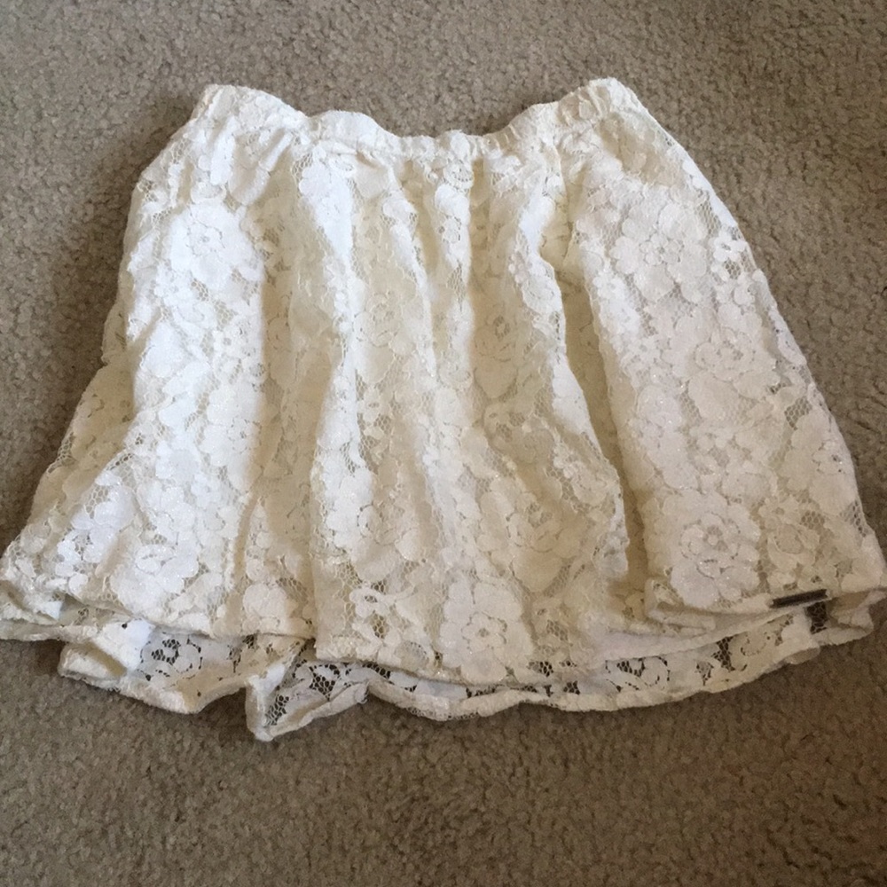 White Lace Abercrombie Skirt
